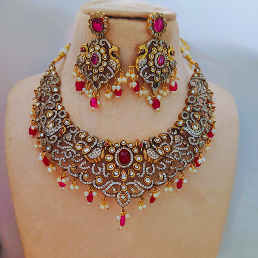 RUBY ANGANAA VICTORIAN JEWELLERY SET