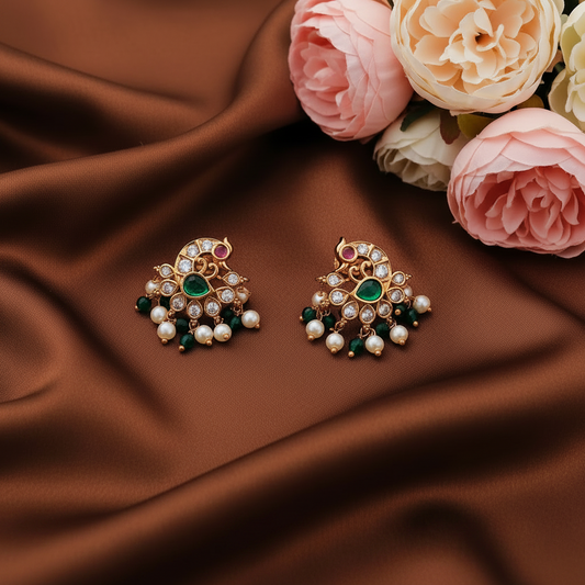 EMERALD YAMIRA STUD EARRINGS