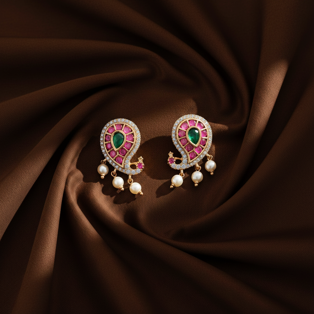 MULTICOLOR YACHAVI STUD EARRINGS