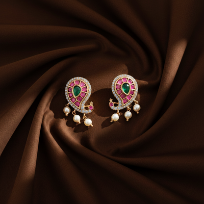 MULTICOLOR YACHAVI STUD EARRINGS