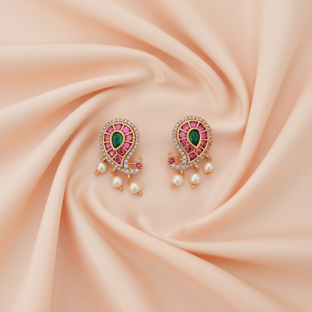 MULTICOLOR YACHAVI STUD EARRINGS