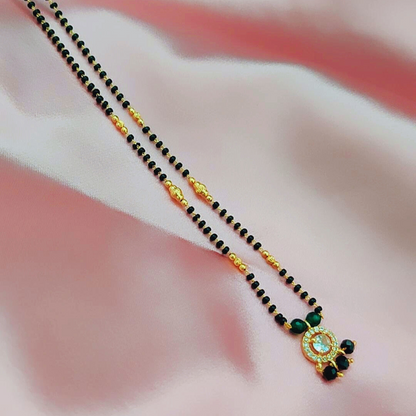 DIAMOND GREEN PRISHA MANGALSUTRA