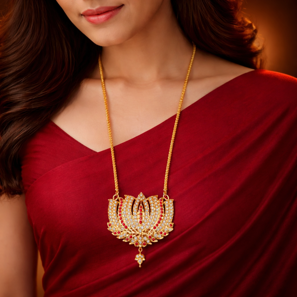 RUBY RUBINI IMPON LONG DOLLAR CHAIN