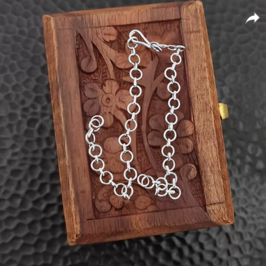 SILVER PLATED NECKLACE BACK CHAIN