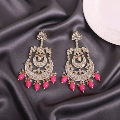 PINK SAHANA CHANDBALI EARRINGS