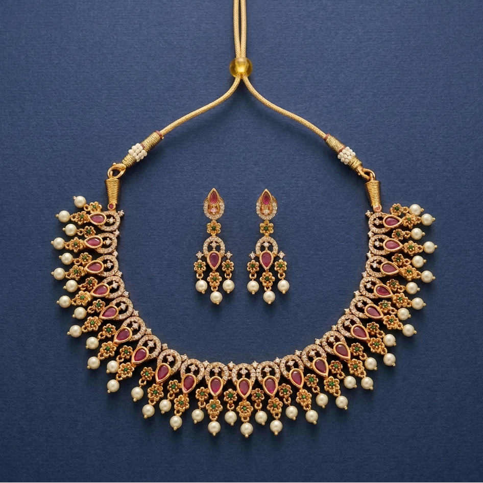 MULTICOLOR DIVIJA JEWELLERY SET