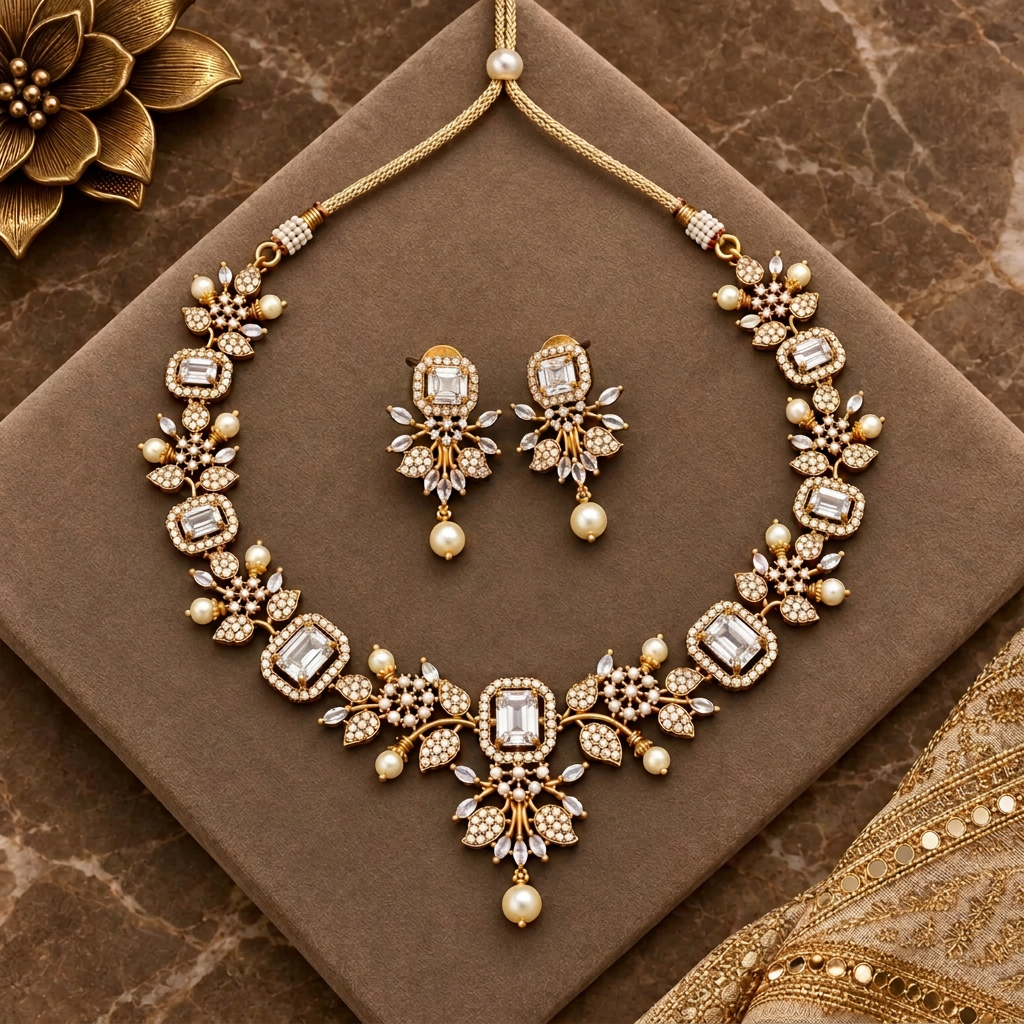 DIAMOND CHRISTA ZIRCONIA JEWELLERY SET