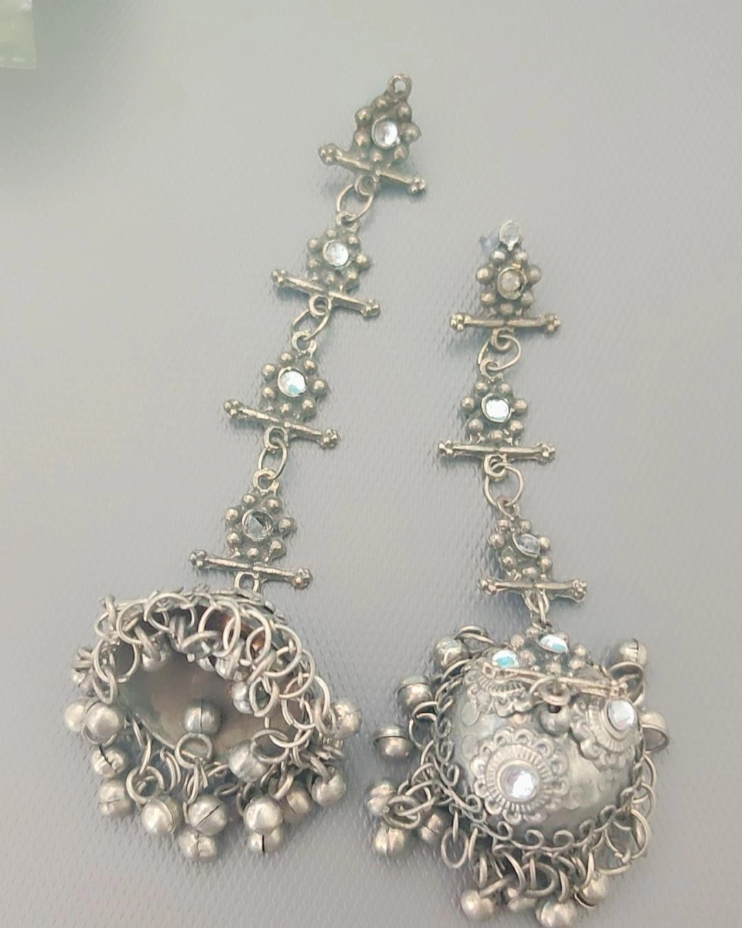 DAYAMAI SILVER PLATED JHUMKI