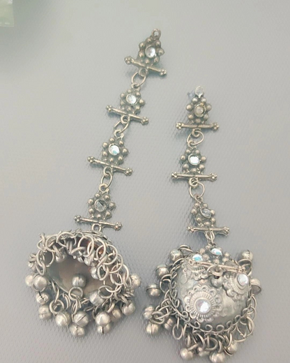 DAYAMAI SILVER PLATED JHUMKI