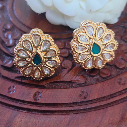 EMERALD RAAGA STUD EARRINGS