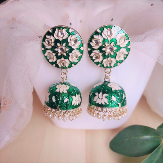 Emerald jhumki for girls
