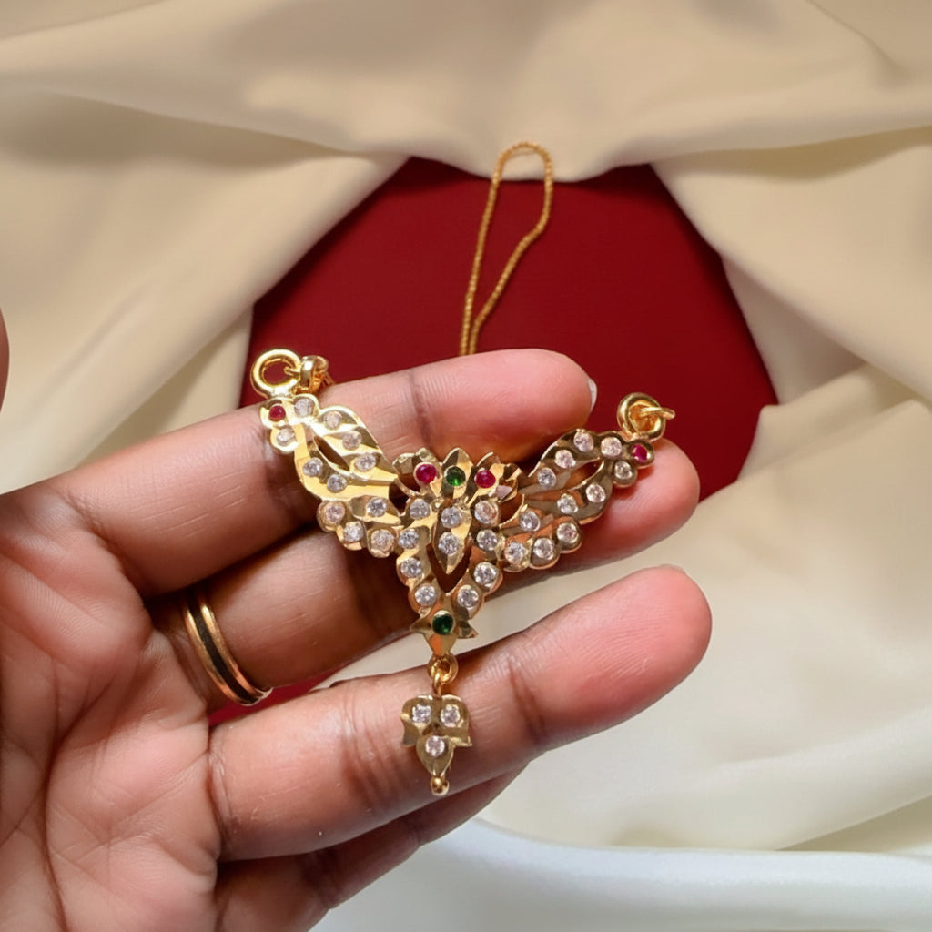 MULTICOLOR YAZHINI IMPON LONG DOLLAR CHAIN