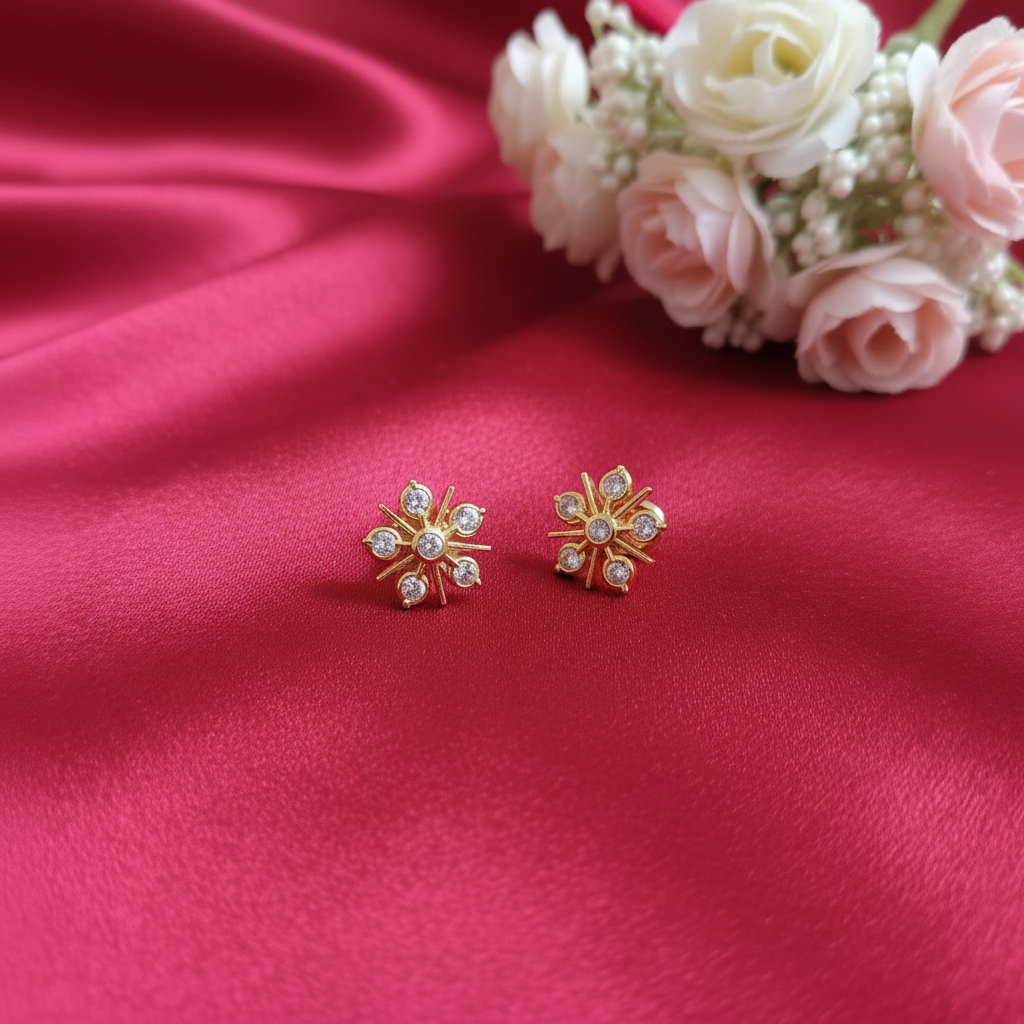 DIAMOND VRISHTI STUD EARRINGS
