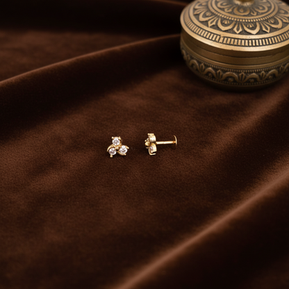 DIAMOND CHINNU STUD EARRINGS