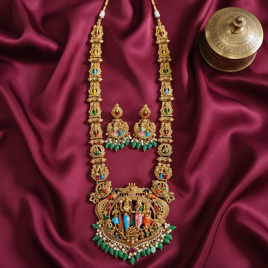SRINIVASA KALYANA HARAM TEMPLE JEWELLERY SET