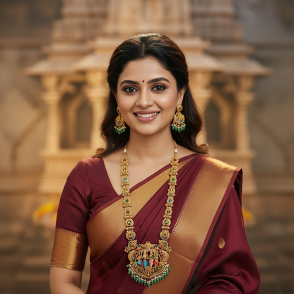SRINIVASA KALYANA HARAM TEMPLE JEWELLERY SET