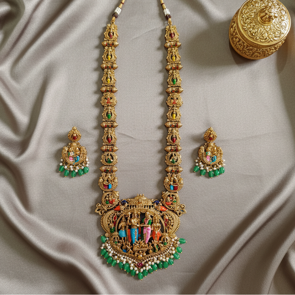 SRINIVASA KALYANA HARAM TEMPLE JEWELLERY SET