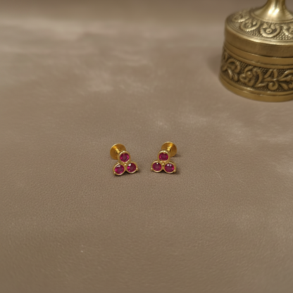 RUBY KRIYA STUD EARRINGS