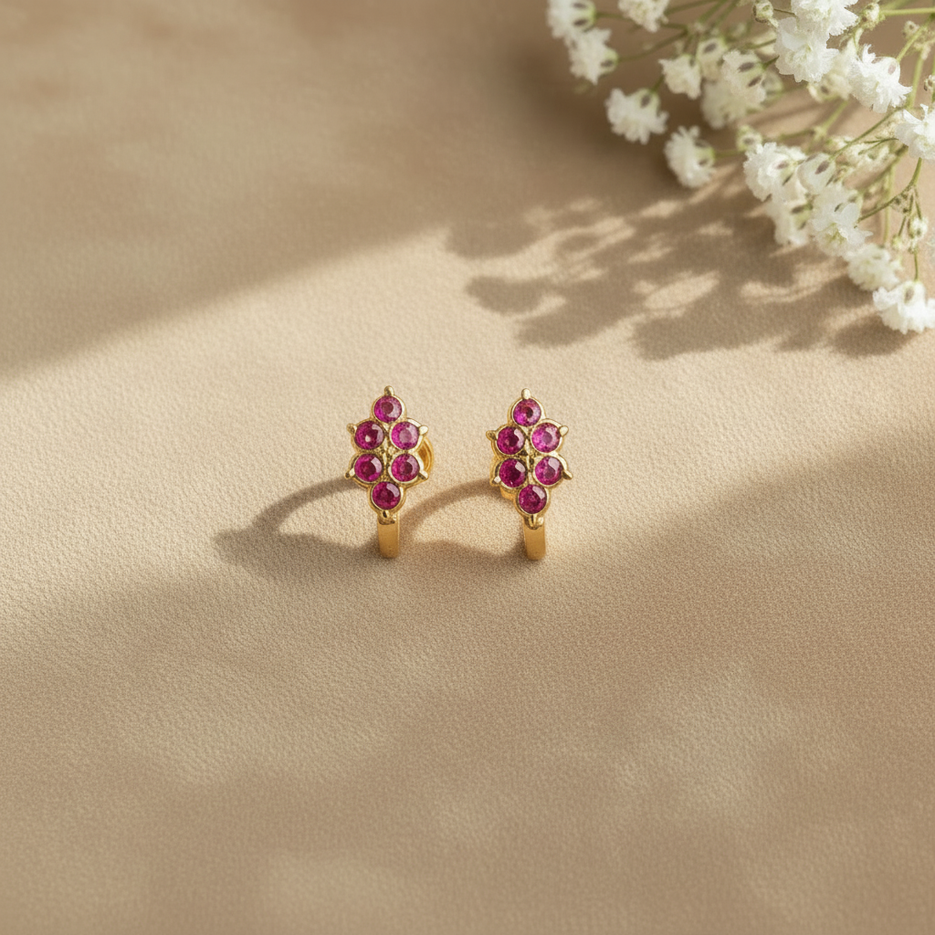 RUBY TANVI STUD EARRINGS