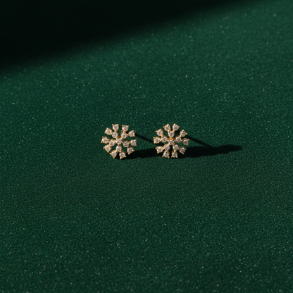 DIAMOND HIRA NEW SIXTEEN STONE STUD EARRINGS