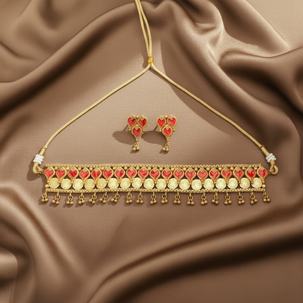 RUBY NIHA PALAKA JEWELLERY SET