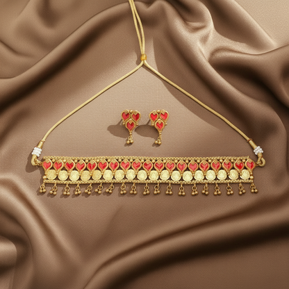 RUBY NIHA PALAKA JEWELLERY SET