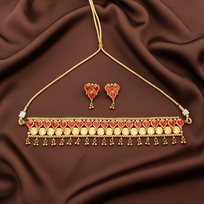 RUBY NIHA PALAKA JEWELLERY SET