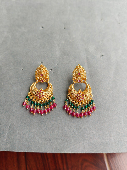 MULTICOLOR MOHANA IMPON CHANDBALI EARRINGS