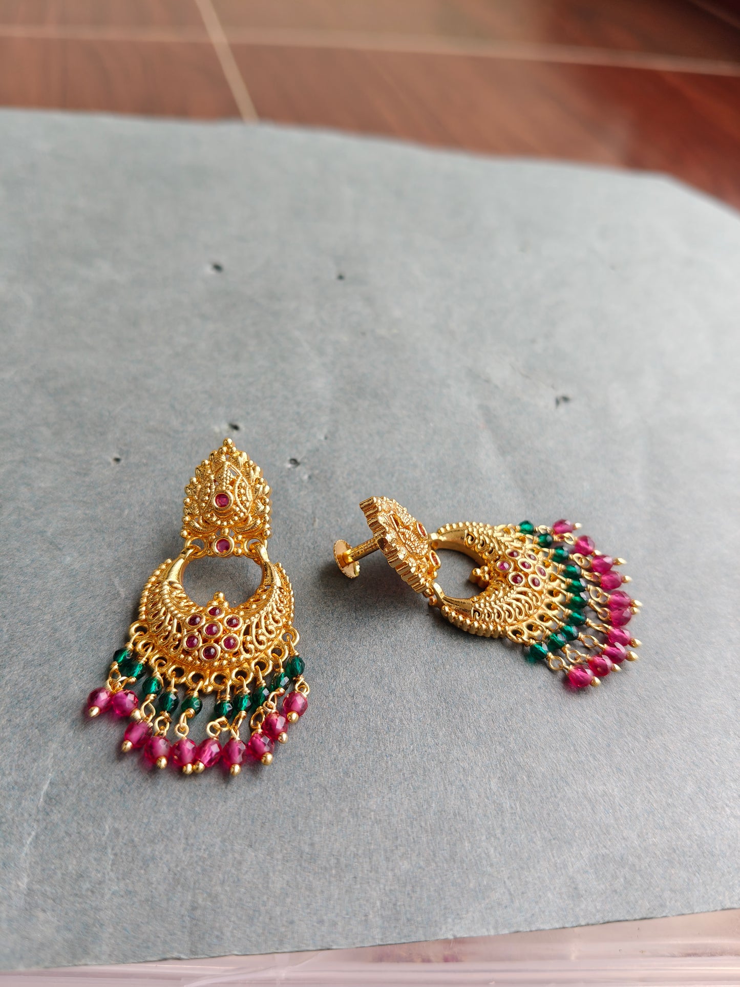 MULTICOLOR MOHANA IMPON CHANDBALI EARRINGS