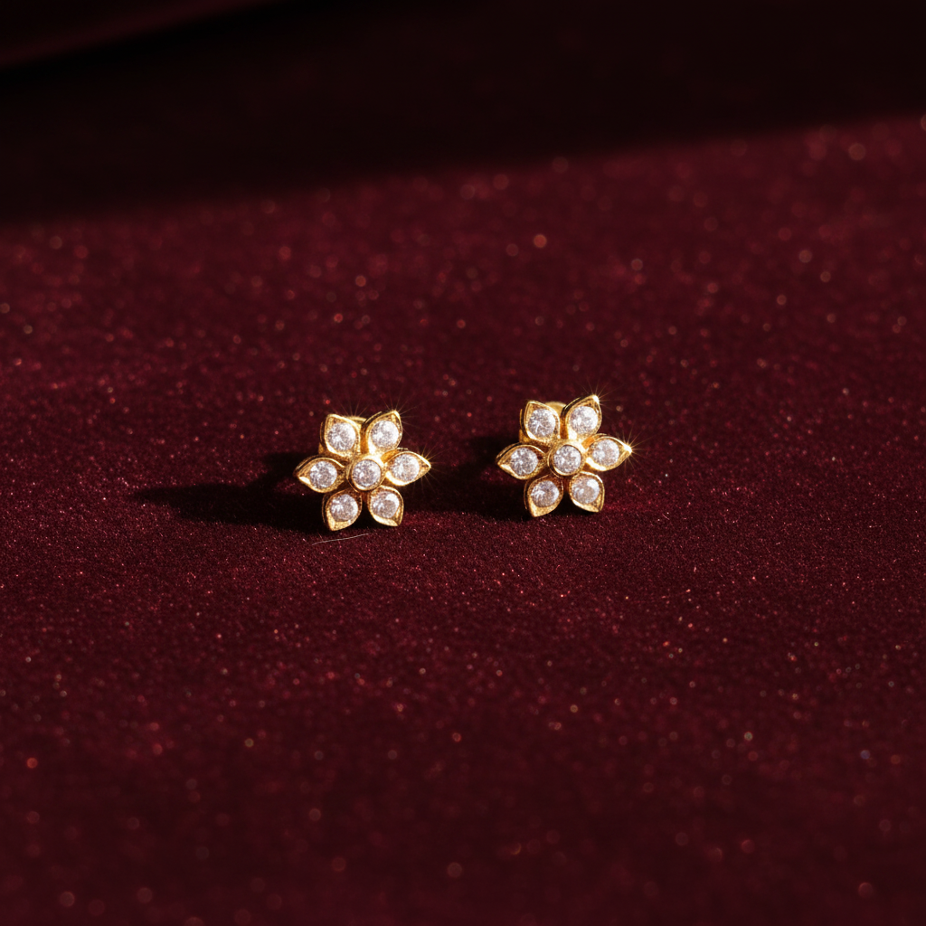 DIAMOND VENBA STUD EARRINGS