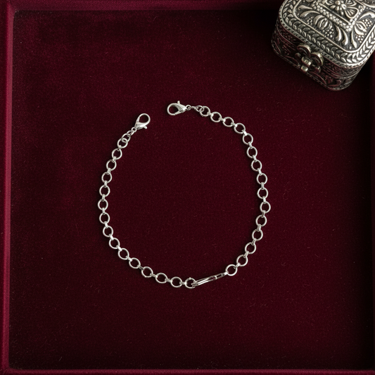 925 SILVER POLISH NECKLACE BACK CHAIN - WITH FISH HOOK