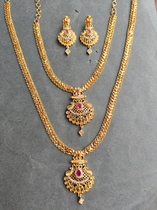 MICRO GOLD ANBINI JEWELLERY SET COMBO