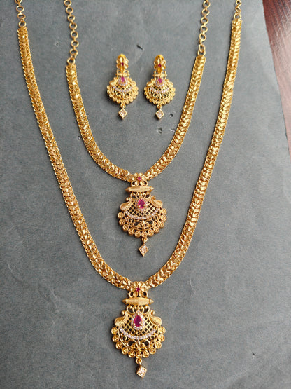 MICRO GOLD ANBINI JEWELLERY SET COMBO