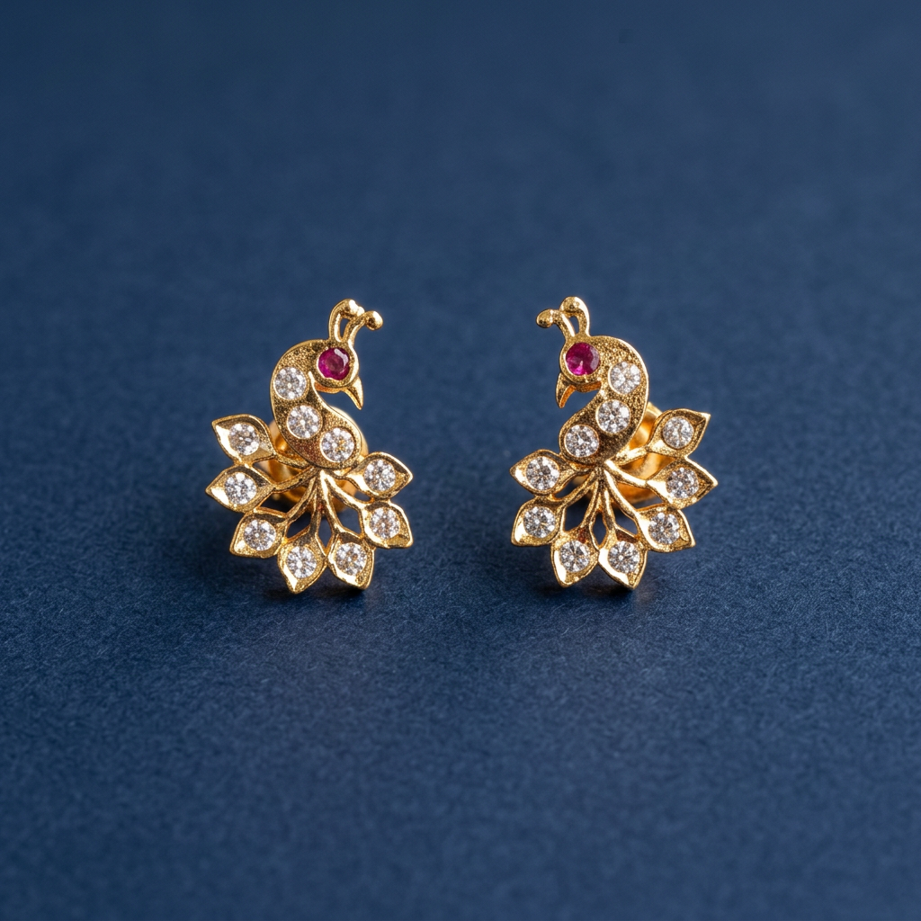 DIAMOND GEETHIKA STUD EARRINGS