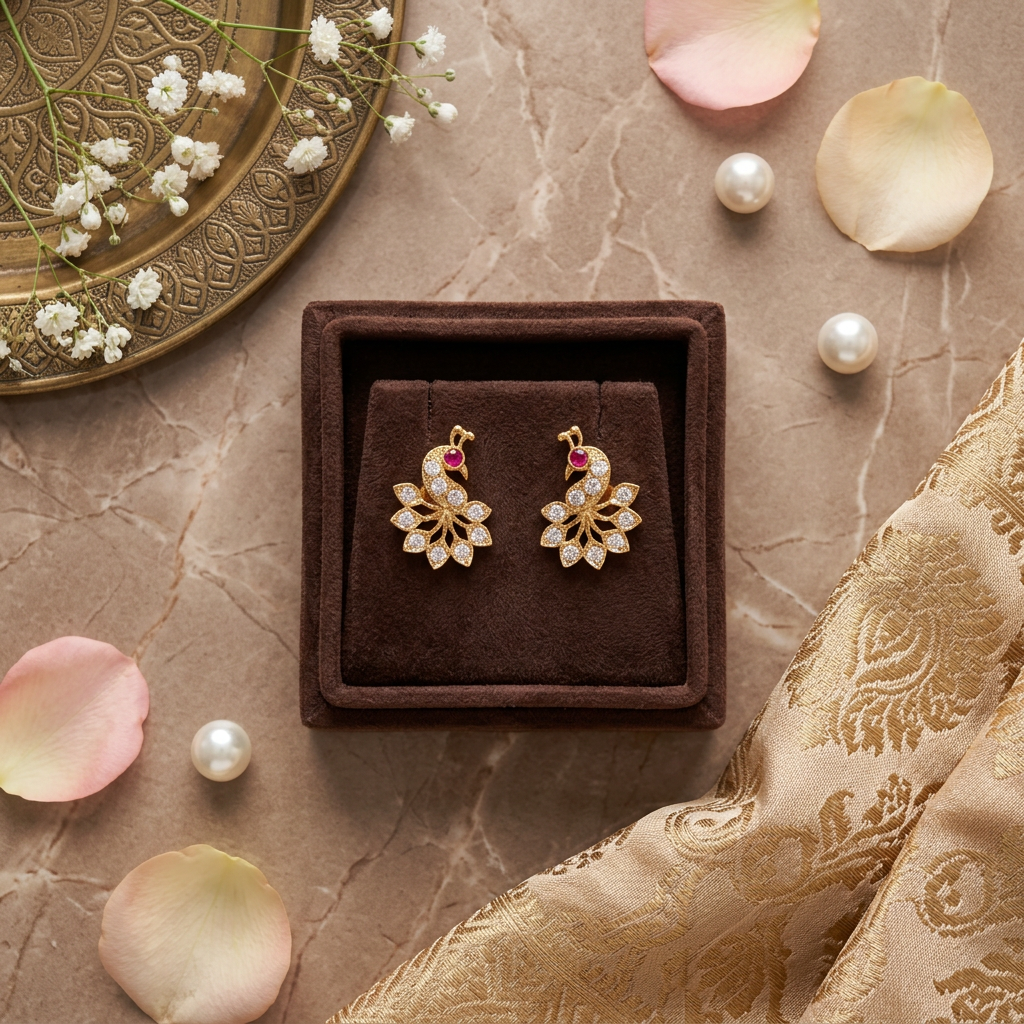 DIAMOND GEETHIKA STUD EARRINGS