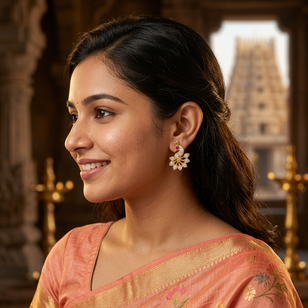 DIAMOND GEETHIKA STUD EARRINGS