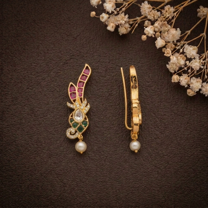 MULTICOLOR AMELIA EARCUFF EARRINGS