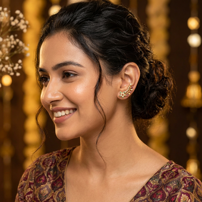 MULRICOLOR ANJALI EARCUFF EARRINGS