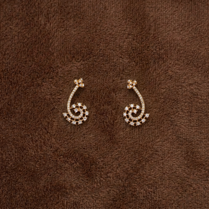 DIAMOND AARAL EARCUFF EARRINGS