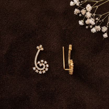 DIAMOND AARAL EARCUFF EARRINGS