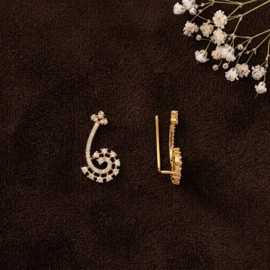 DIAMOND AARAL EARCUFF EARRINGS