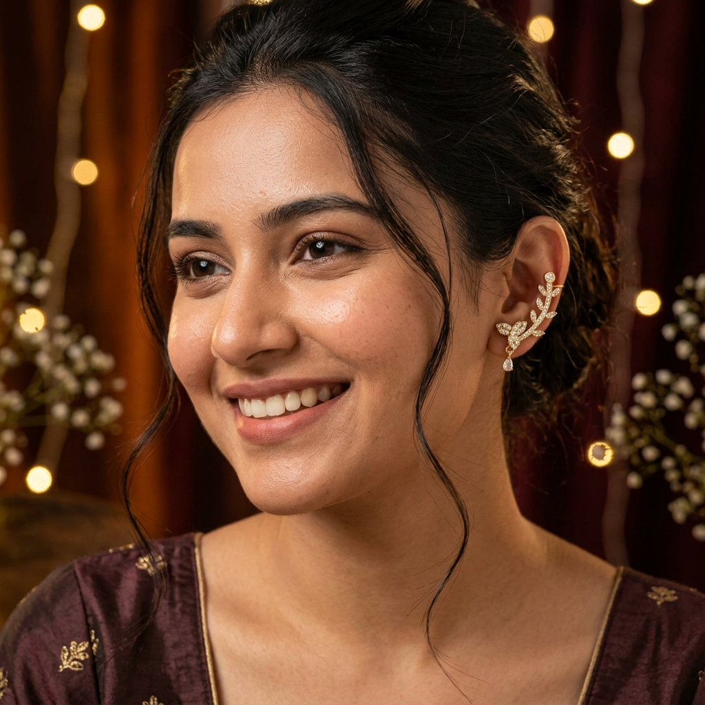 DIAMOND AABHA EARCUFF EARRINGS