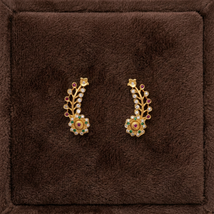 MULTICOLOR RASHI EARCUFF EARRINGS