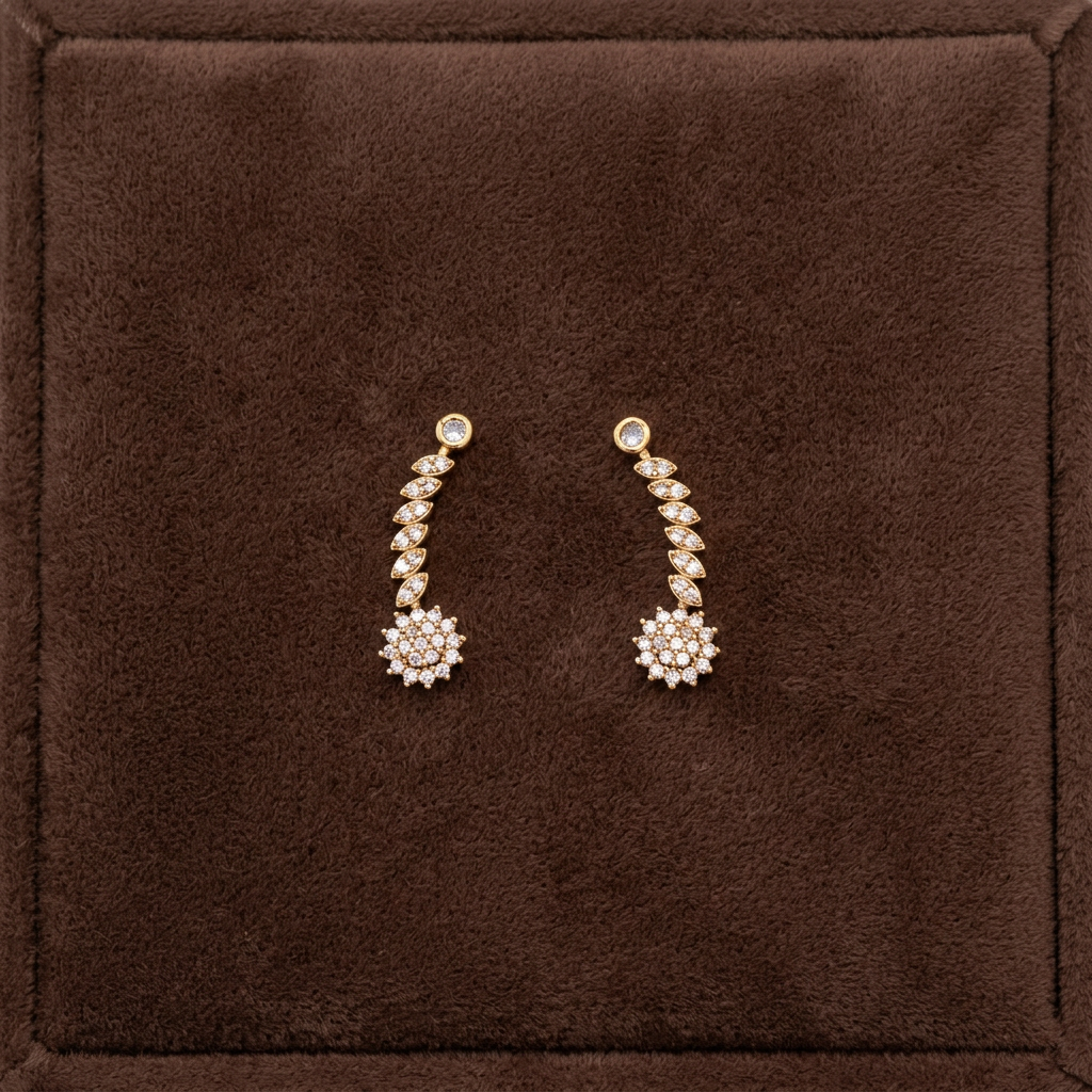 DIAMOND DHANU EARCUFF EARRINGS