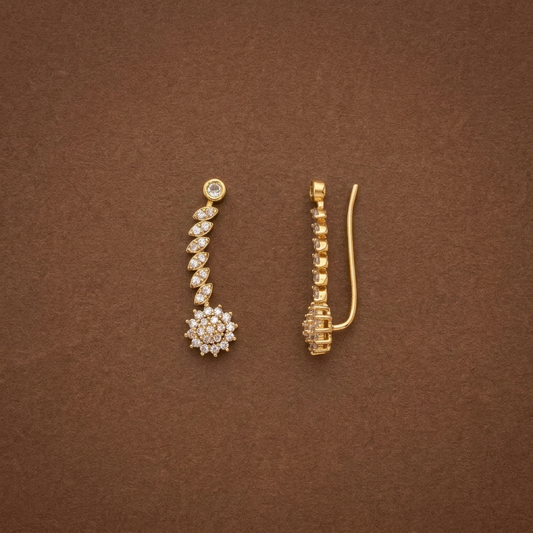 DIAMOND DHANU EARCUFF EARRINGS