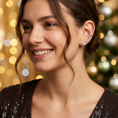 DIAMOND DHANU EARCUFF EARRINGS