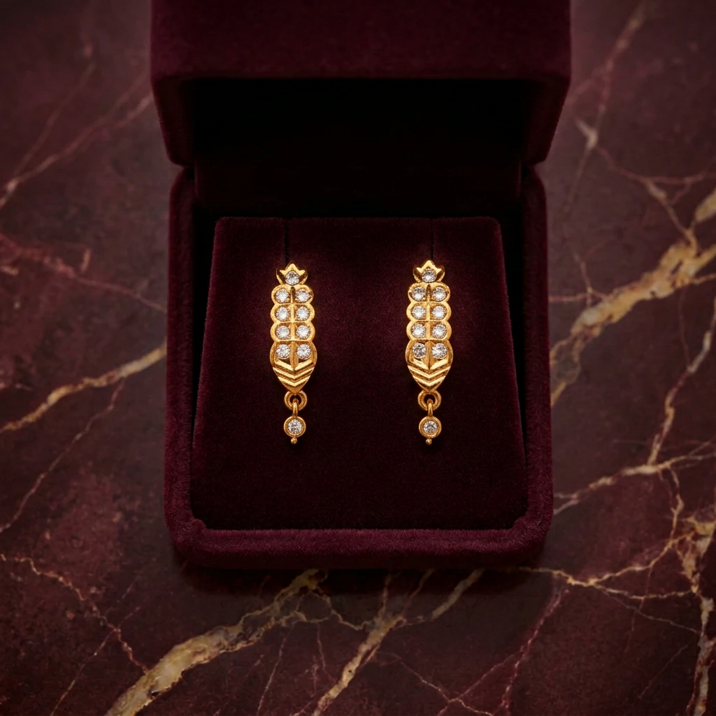 DIAMOND JAMILA STUD EARRINGS