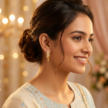 DIAMOND JAMILA STUD EARRINGS