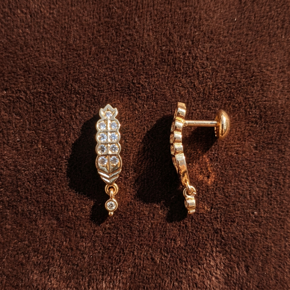DIAMOND JAMILA STUD EARRINGS