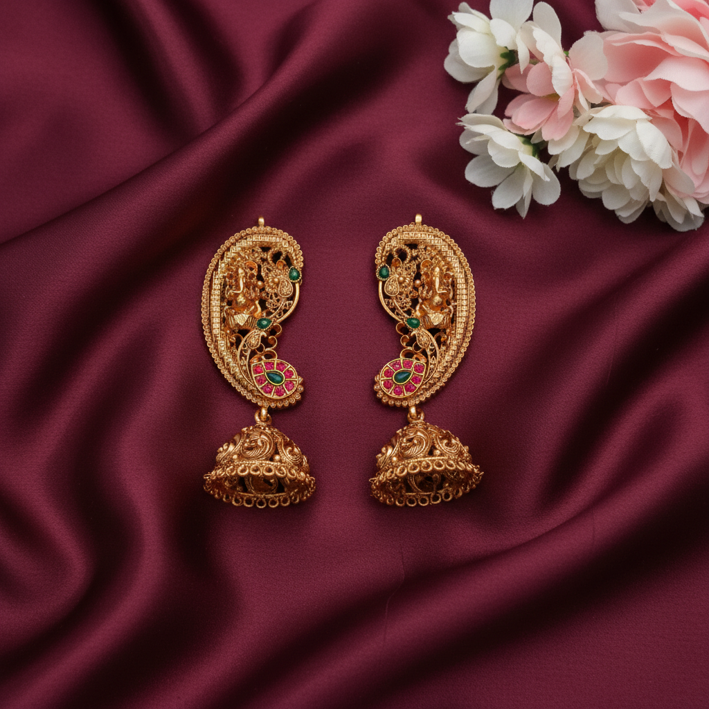 GOLDEN NEELA EARCUFF EARRINGS